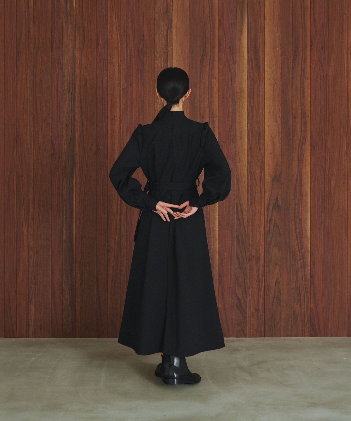 ≪通常販売≫stand collar gold button dress （スタンドカラーゴールドボタンドレス）≪2026年9月30日12:00販売開始≫