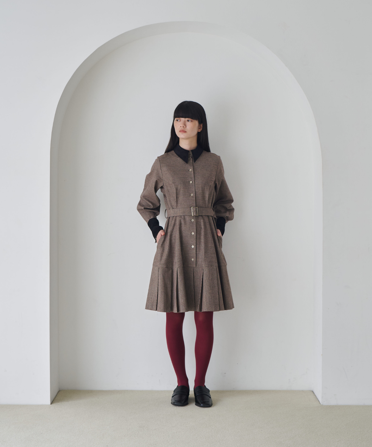 ≪通常販売≫gunclub check bicolor mini onepiece （ガンクラブチェックバイカラーミニワンピース）≪2026年10月19日12:00販売開始≫