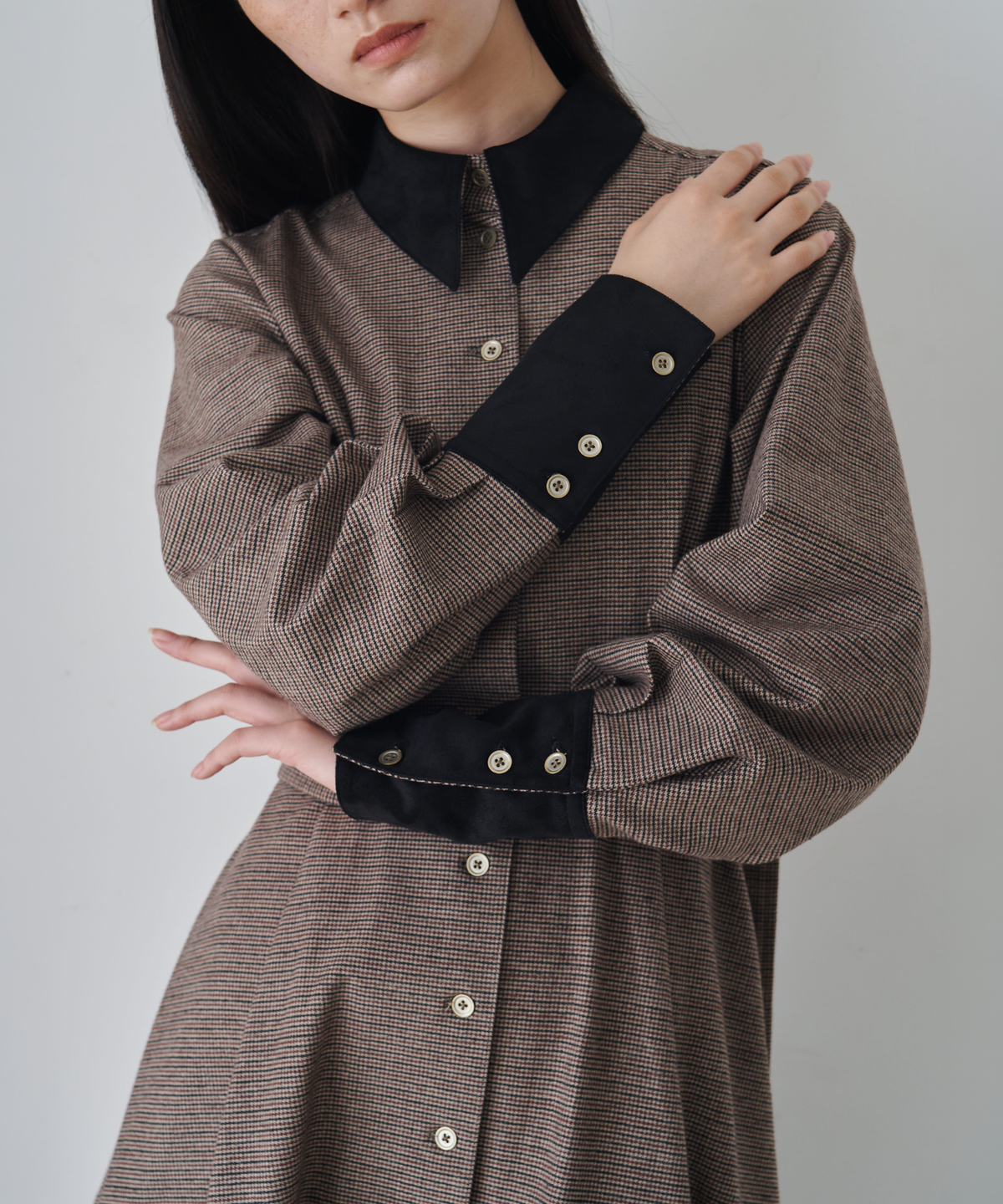 ≪通常販売≫gunclub check bicolor mini onepiece （ガンクラブチェックバイカラーミニワンピース）≪2026年10月19日12:00販売開始≫