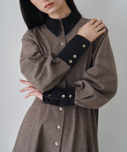 ≪通常販売≫gunclub check bicolor mini onepiece （ガンクラブチェックバイカラーミニワンピース）≪2026年10月19日12:00販売開始≫