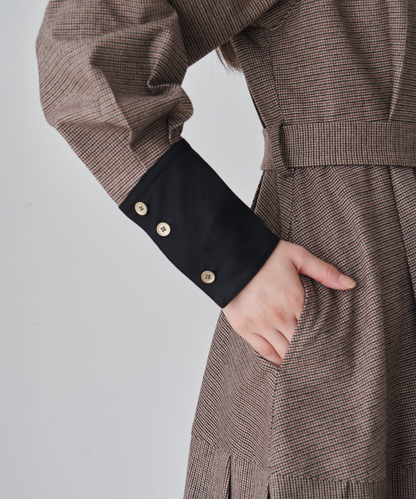 ≪通常販売≫gunclub check bicolor mini onepiece （ガンクラブチェックバイカラーミニワンピース）≪2026年10月19日12:00販売開始≫