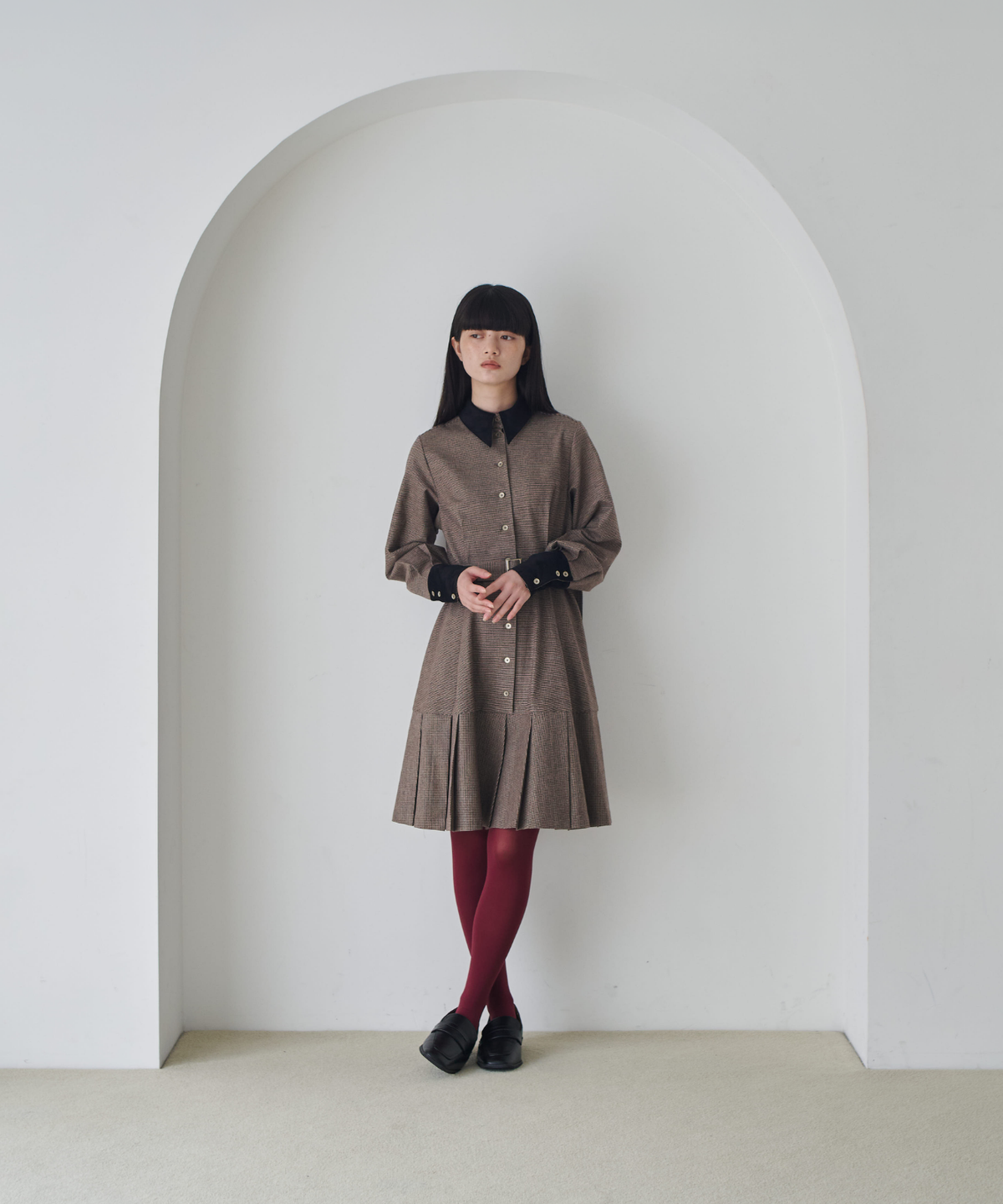 ≪通常販売≫gunclub check bicolor mini onepiece （ガンクラブチェックバイカラーミニワンピース）≪2026年10月19日12:00販売開始≫