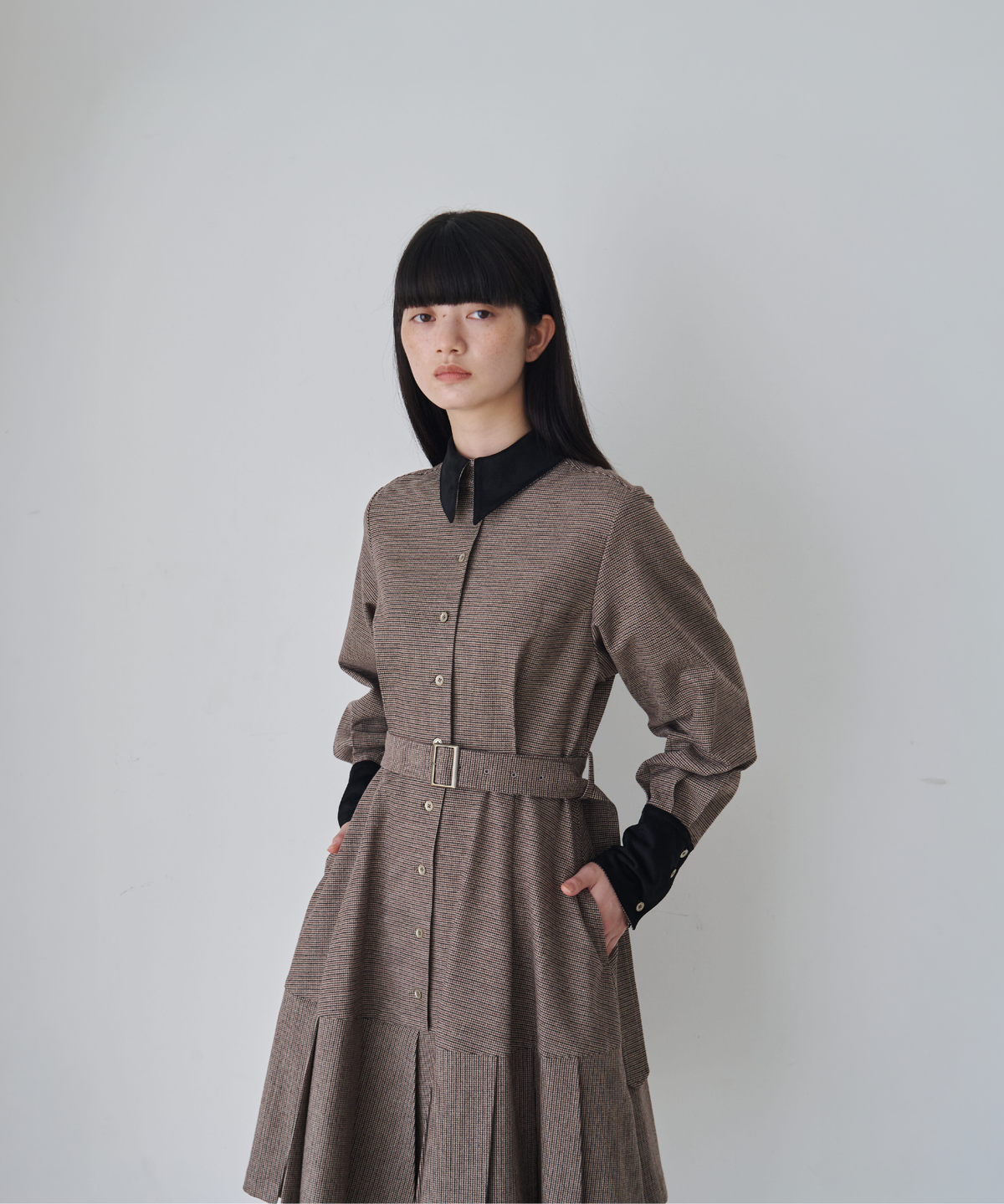 ≪通常販売≫gunclub check bicolor mini onepiece （ガンクラブチェックバイカラーミニワンピース）≪2026年10月19日12:00販売開始≫