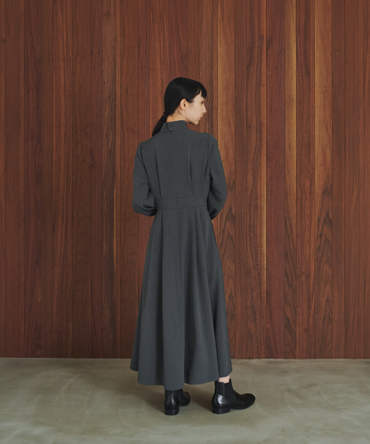≪通常販売≫high neck stripe onepiece （ハイネックストライプワンピース）≪2026年9月14日12:00販売開始≫