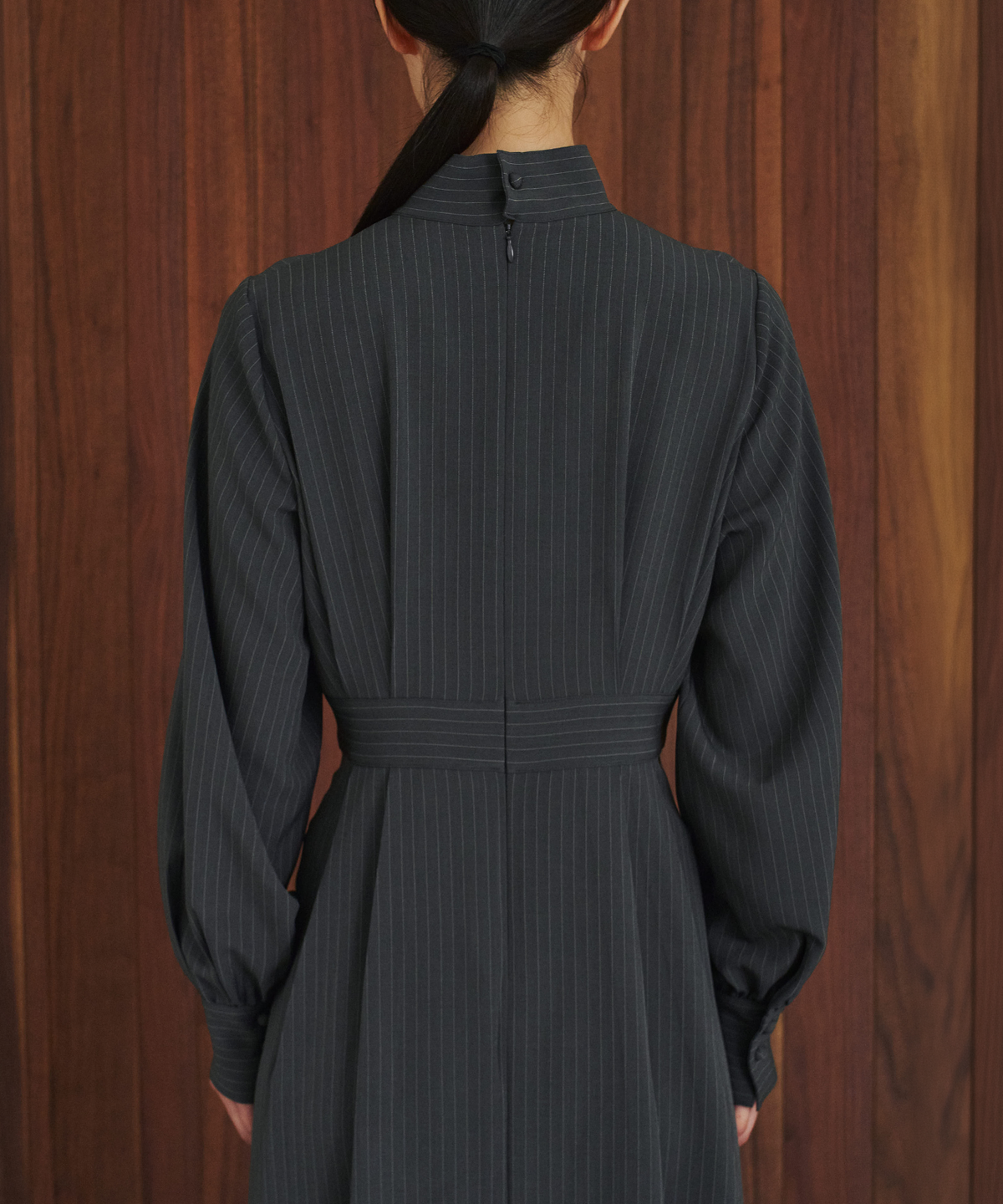 ≪通常販売≫high neck stripe onepiece （ハイネックストライプワンピース）≪2026年9月14日12:00販売開始≫