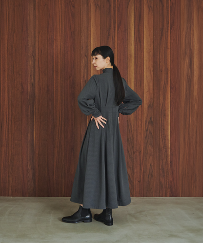 ≪通常販売≫high neck stripe onepiece （ハイネックストライプワンピース）≪2026年9月14日12:00販売開始≫