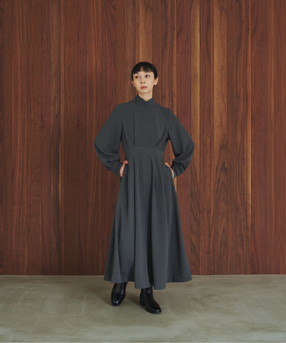 ≪通常販売≫high neck stripe onepiece （ハイネックストライプワンピース）≪2026年9月14日12:00販売開始≫