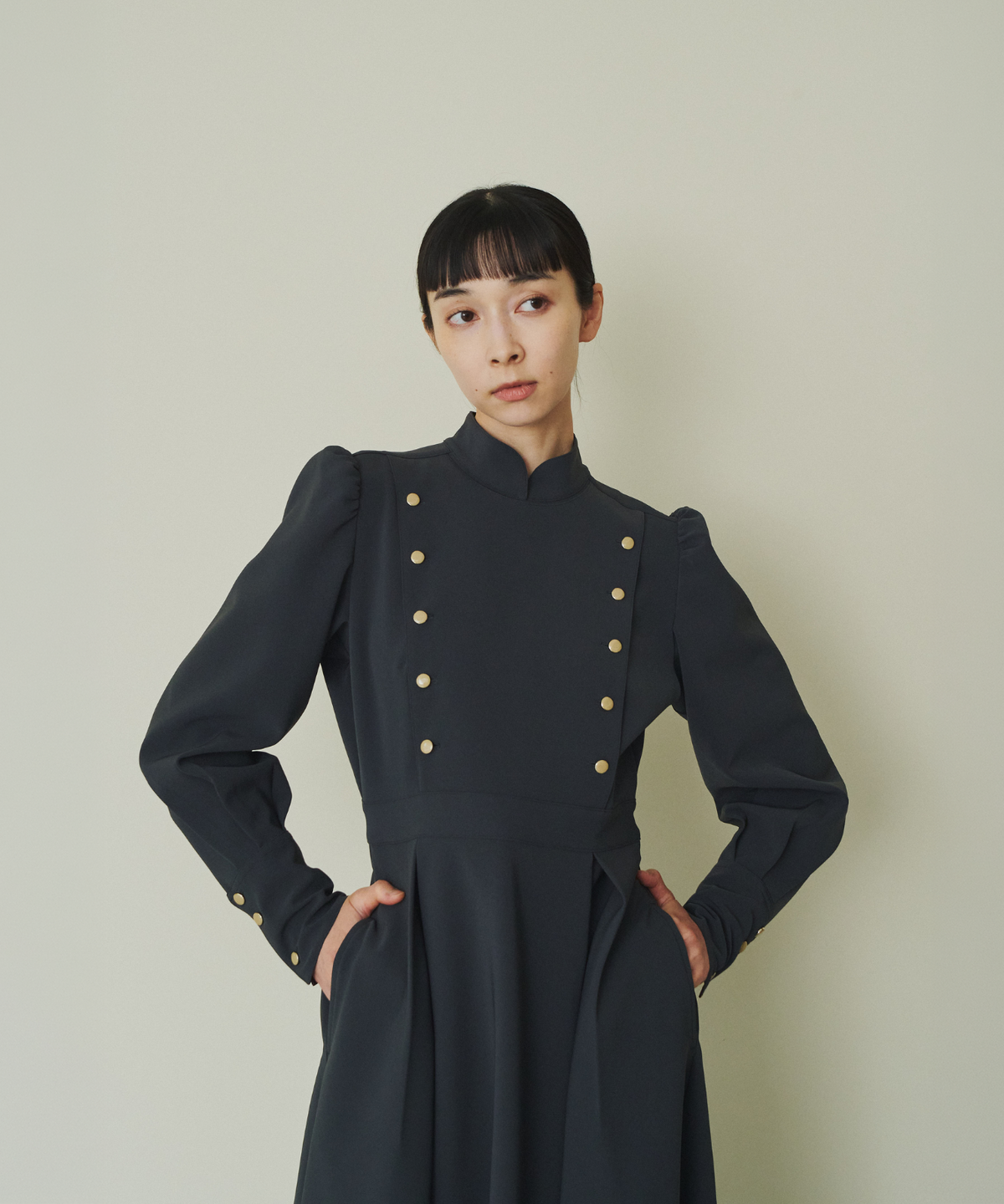 ≪通常販売≫double button classical dress （ダブルボタンクラシカルドレス）≪2026年10月26日12:00販売開始≫