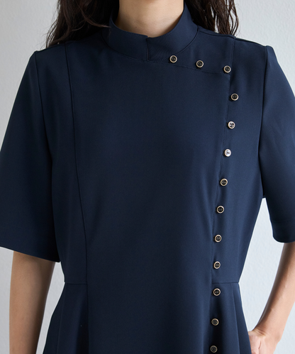 ≪通常販売≫gold button easy flap dress（ゴールドボタンイージーフラップドレス）≪2026年8月3日12:00販売開始≫
