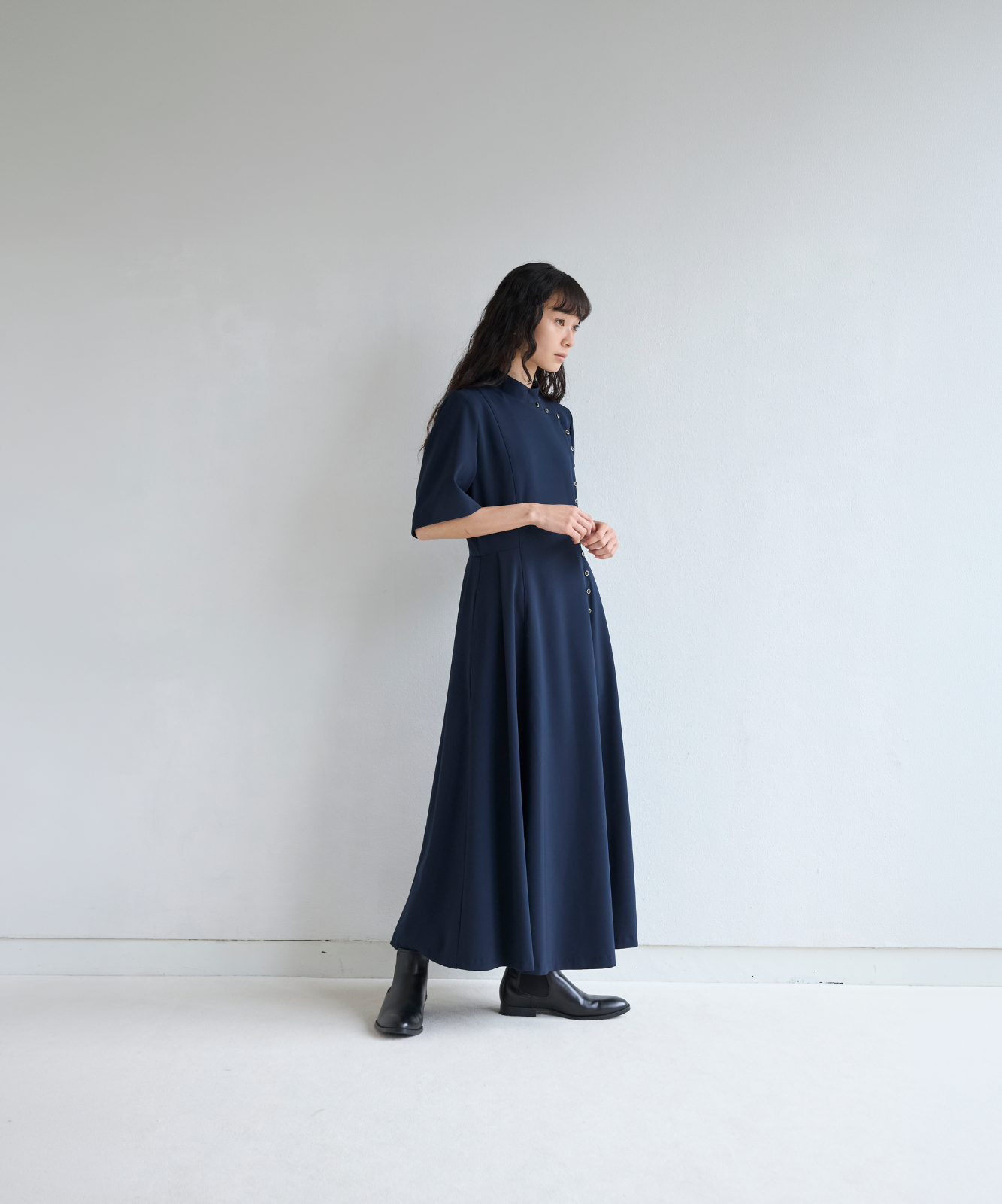 ≪通常販売≫gold button easy flap dress（ゴールドボタンイージーフラップドレス）≪2026年8月3日12:00販売開始≫