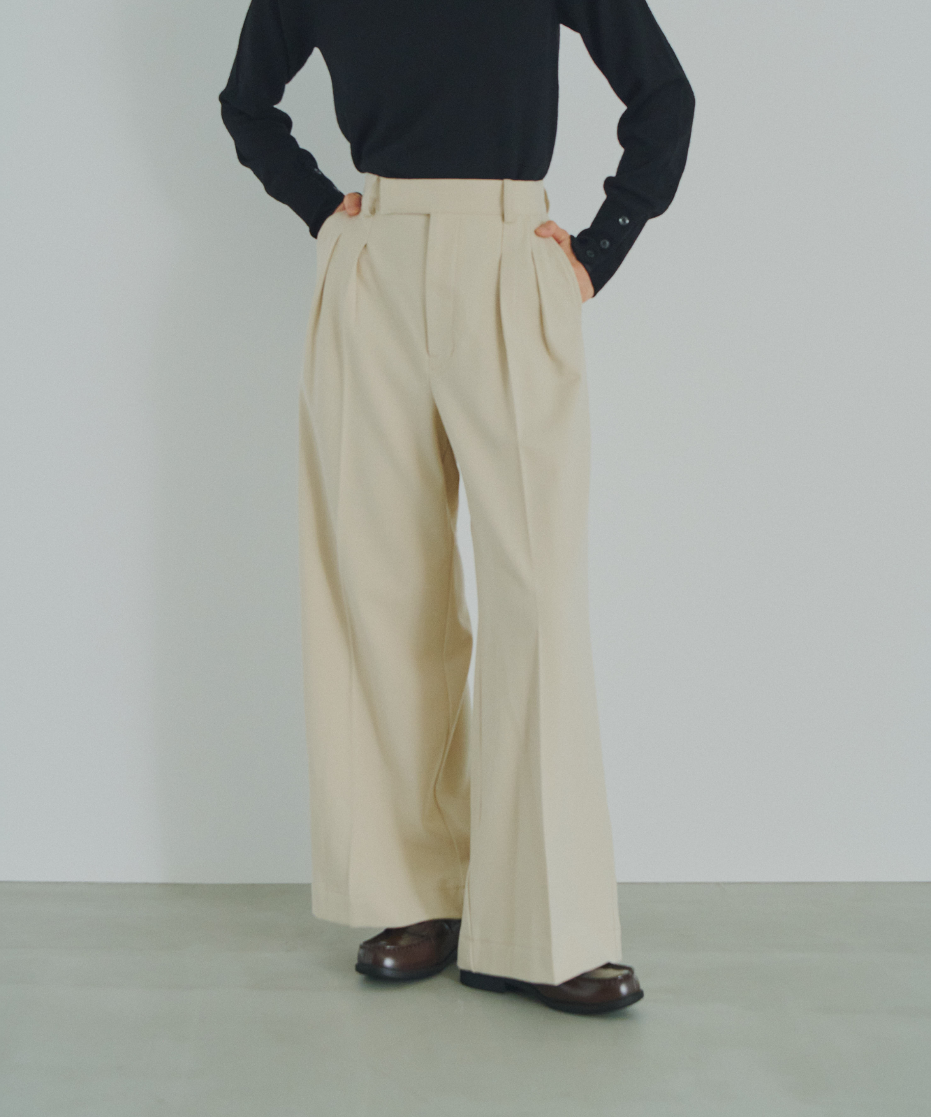 ≪通常販売≫wool like wide slacks （ウールライクワイドスラックス）≪2026年9月16日12:00販売開始≫