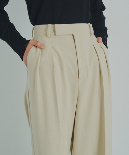 ≪通常販売≫wool like wide slacks （ウールライクワイドスラックス）≪2026年9月16日12:00販売開始≫
