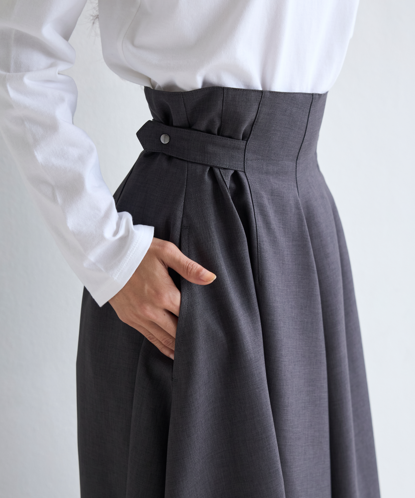 ≪通常販売≫side adjust flare skirt （サイドアジャストフレアスカート）≪2026年8月26日12:00販売開始≫