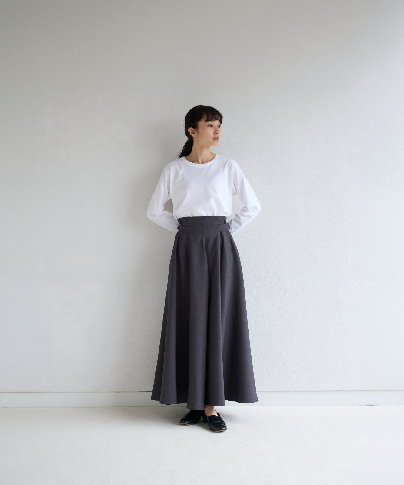 ≪通常販売≫side adjust flare skirt （サイドアジャストフレアスカート）≪2026年8月26日12:00販売開始≫