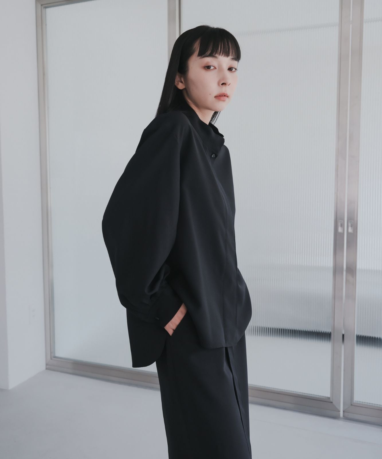 ≪予約販売≫high neck blouse（ハイネックブラウス）≪2023年8月23日19:00販売開始≫≪2023年10月下旬発送予定≫