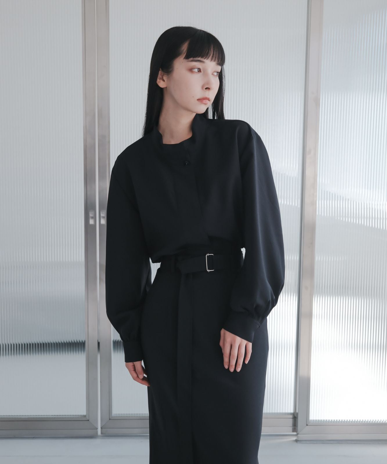 ≪予約販売≫high neck blouse（ハイネックブラウス）≪2023年8月23日19:00販売開始≫≪2023年10月下旬発送予定≫