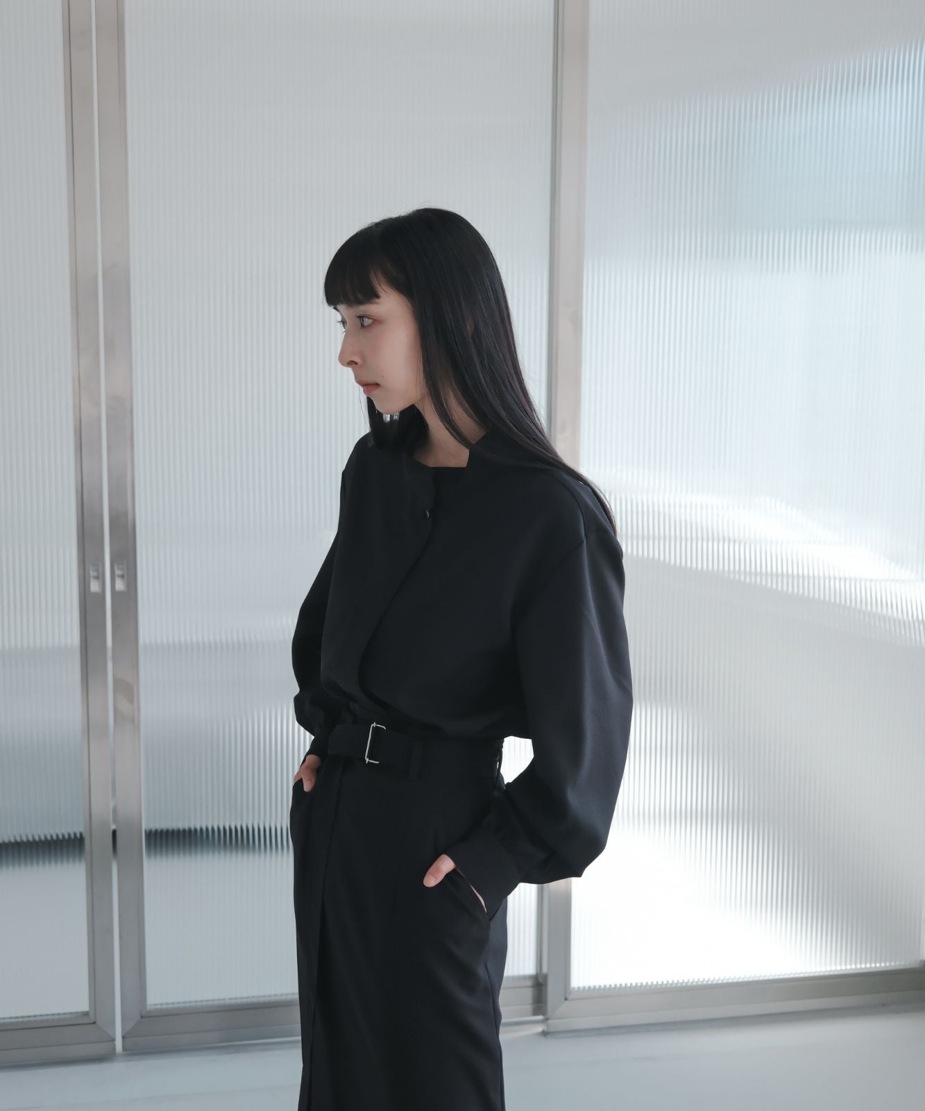 ≪予約販売≫high neck blouse（ハイネックブラウス）≪2023年8月23日19:00販売開始≫≪2023年10月下旬発送予定≫