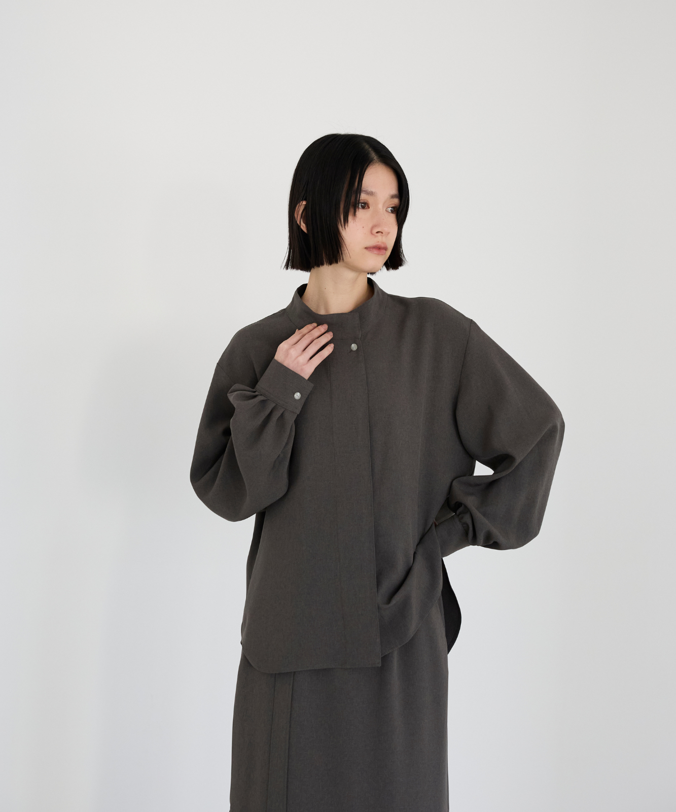 ≪通常販売≫high neck blouse(ハイネックブラウス) – THE MUSEUM foufou ≪通常販売≫high neck blouse(ハイネックブラウス) – THE MUSEUM foufou