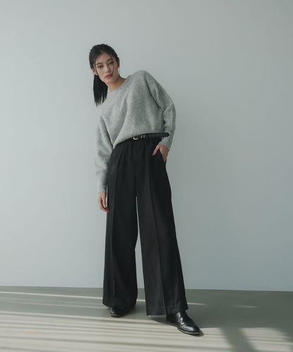 ≪通常販売≫wool-like wide pants （ウールライクワイドパンツ）