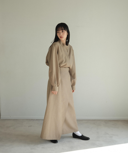 ≪在庫販売≫high waist wrap skirt（ハイウエストラップスカート）