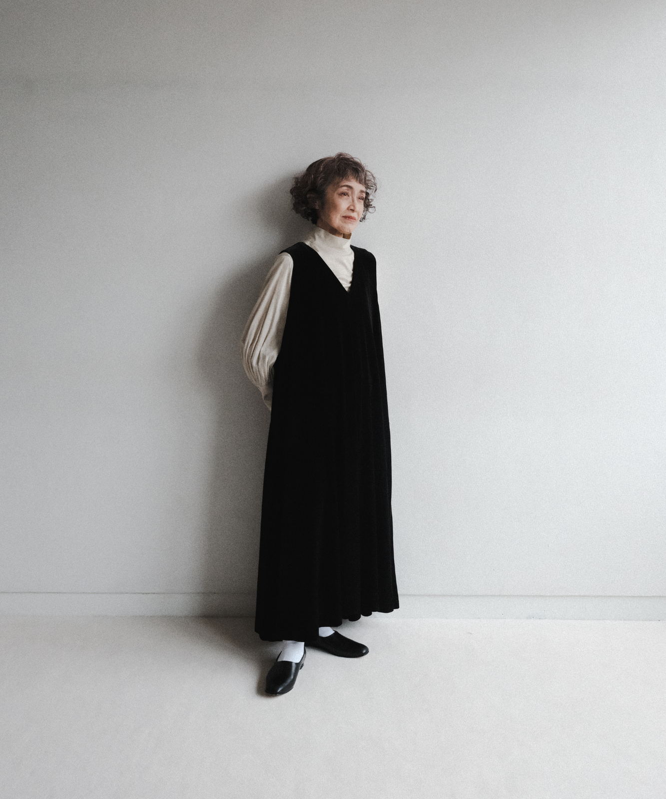 ≪通常販売≫【THE DRESS #16】no-sleeve velour one piece ≪通常販売≫【THE DRESS #16】no-sleeve velour one piece