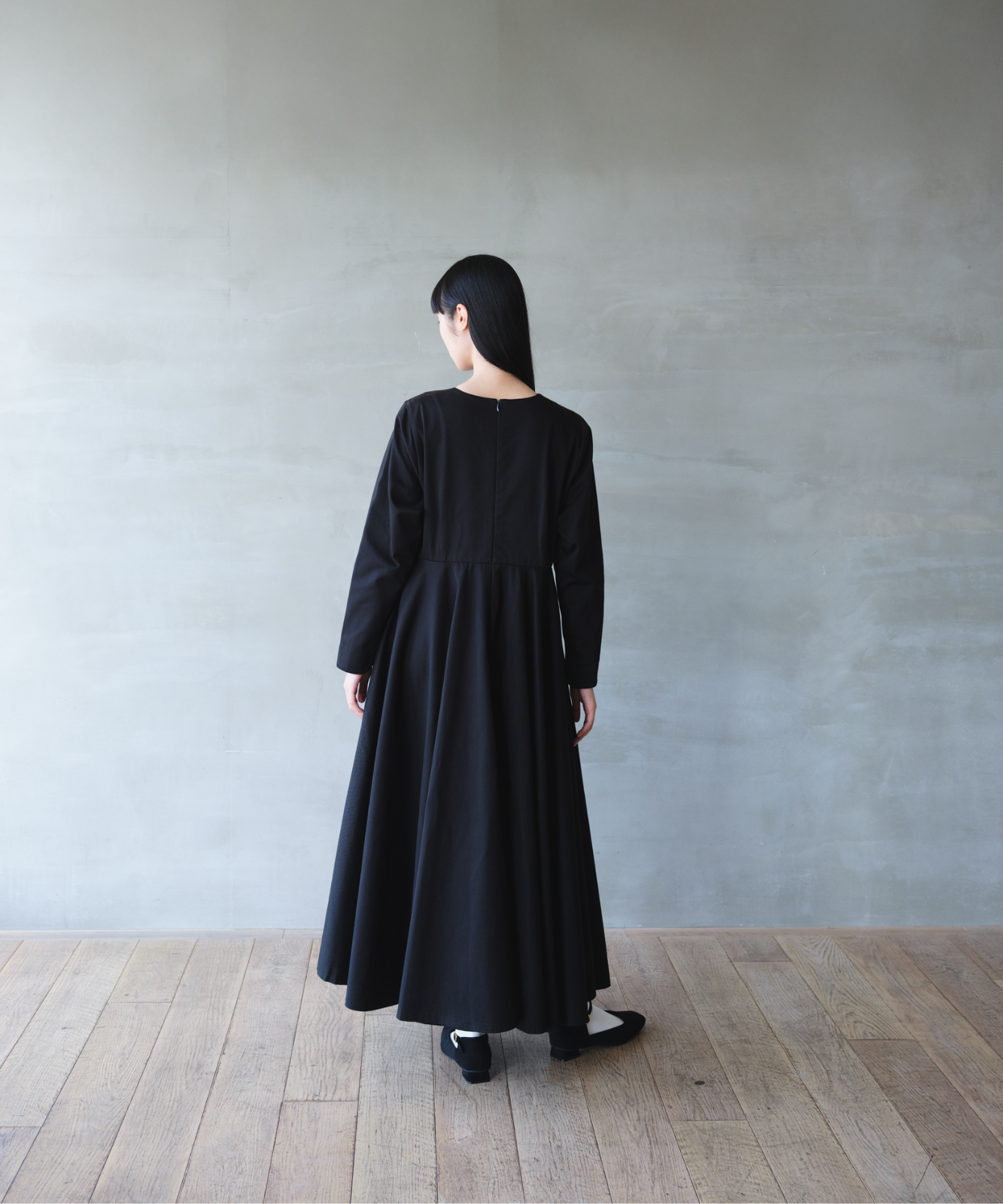 ≪通常販売≫【THE DRESS #10】 long sleeve black flare onepiece （ロングスリーブブラックフレアワンピース）≪2025年12月10日12:00販売開始≫