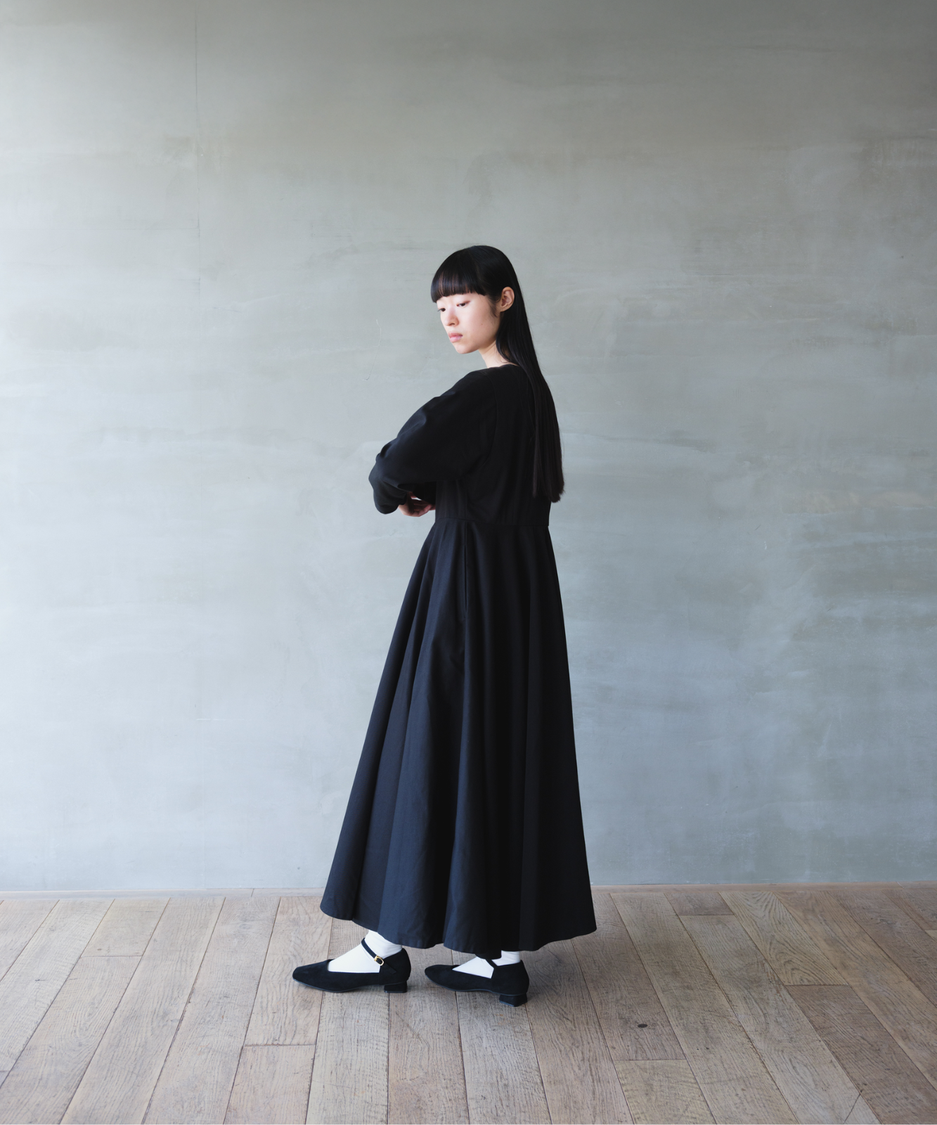 ≪通常販売≫【THE DRESS #10】 long sleeve black flare onepiece （ロングスリーブブラックフレアワンピース）≪2025年12月10日12:00販売開始≫
