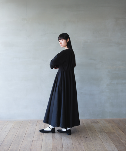 ≪通常販売≫【THE DRESS #10】 long sleeve black flare onepiece （ロングスリーブブラックフレアワンピース）≪2025年12月10日12:00販売開始≫