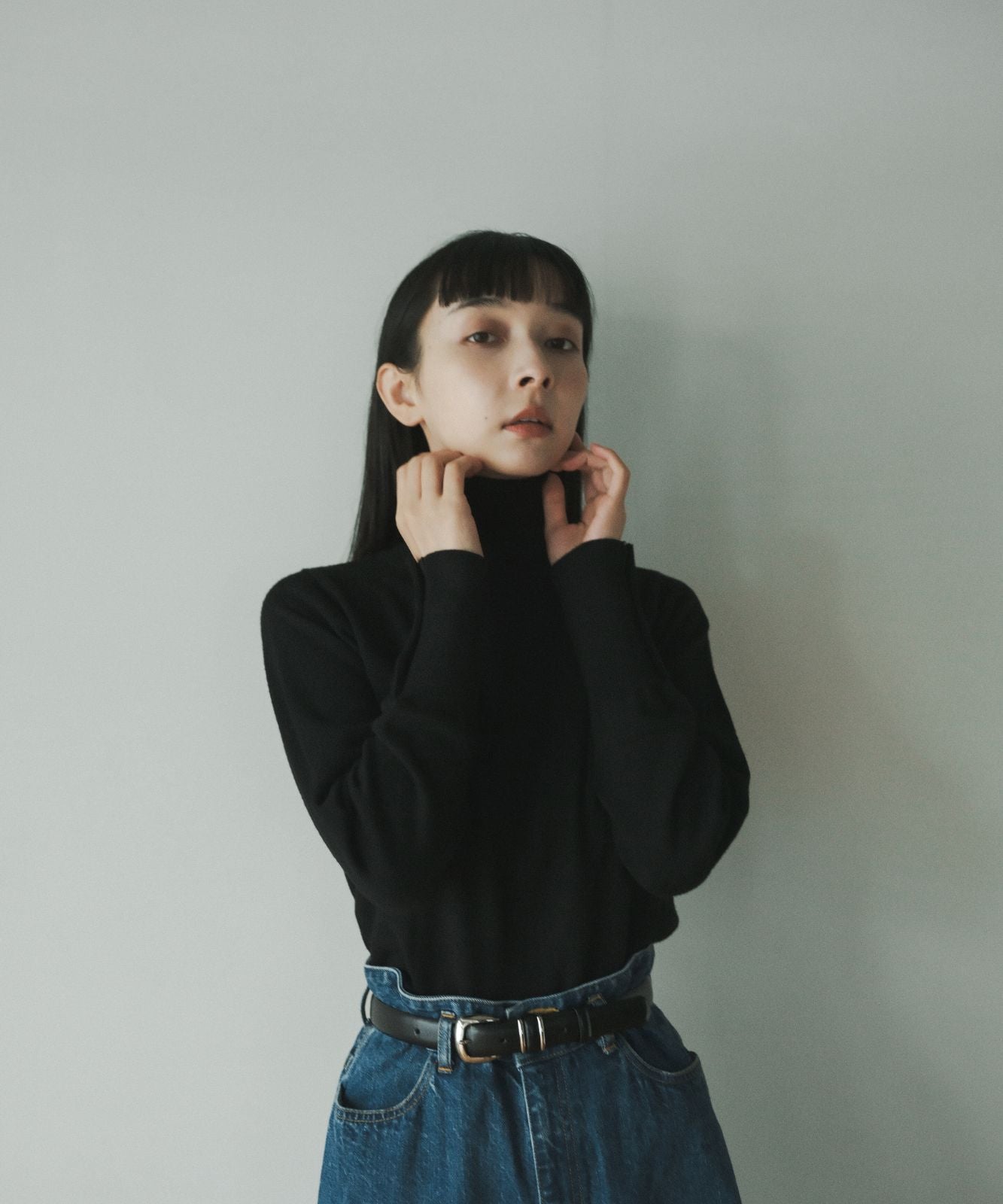 ≪在庫販売≫high gauge turtleneck sweater（ハイゲージ