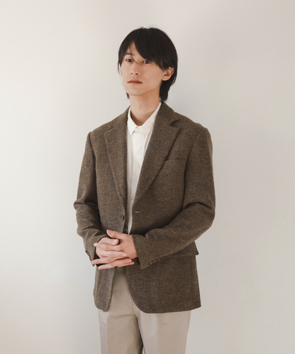 ≪在庫販売≫【Men's】wool herringbone jacket " annie "（ウールヘリンボーンジャケット「アニー」）