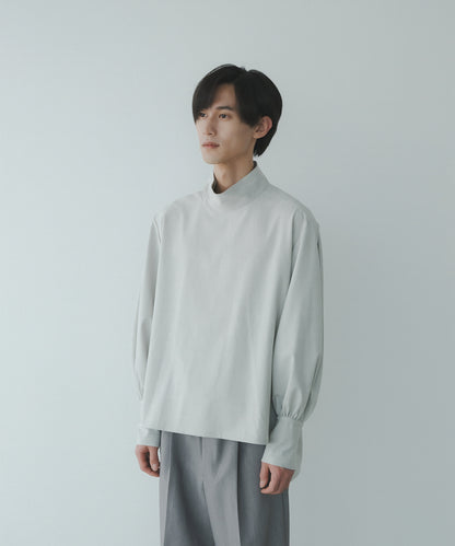 ≪予約販売≫【Men's】high neck flap blouse（ハイネックフラップブラウス）≪2023年9月1日15:00販売開始≫≪2023年11月下旬発送予定≫