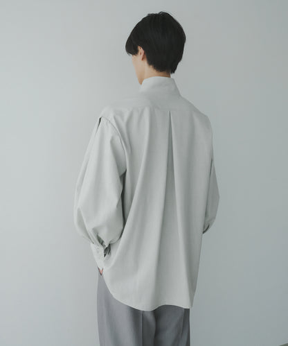 ≪予約販売≫【Men's】high neck flap blouse（ハイネックフラップブラウス）≪2023年9月1日15:00販売開始≫≪2023年11月下旬発送予定≫