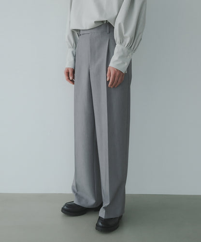 ≪在庫販売≫【Men's】double cloth straight slacks（ダブルクロスストレートスラックス）≪2023年6月7日21:00販売開始≫