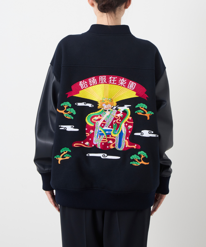 ≪予約販売≫“ 飴踊服 狂楽園 ” STADIUM JUMPER『巳』 ≪2024年10月1日15:00販売開始≫≪2024年12月後半頃発送予定≫