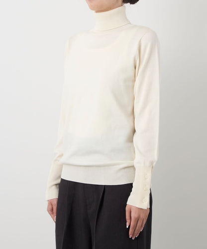 ≪通常販売≫silk wool turtleneck pullover（シルクウールタートルネックプルオーバー）≪2024年10月8日15:00販売開始≫