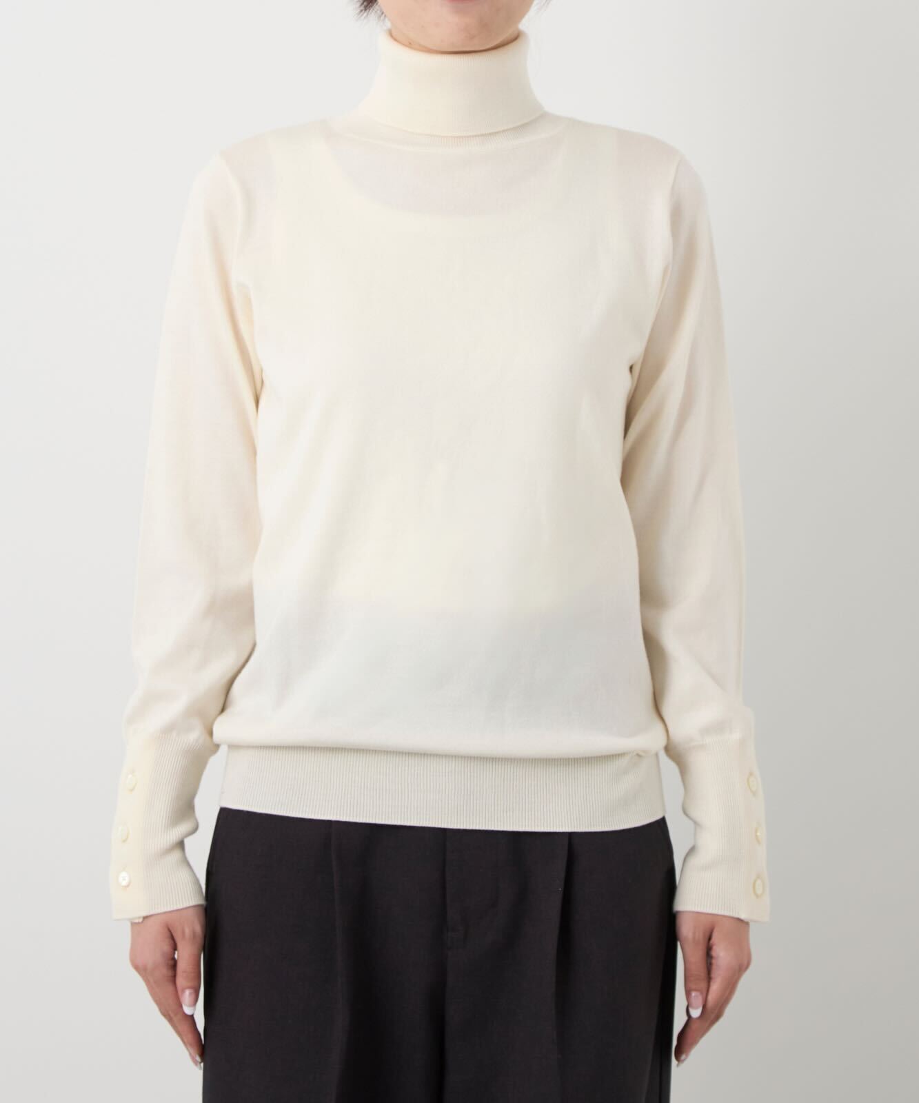 ≪通常販売≫silk wool turtleneck pullover（シルクウールタートルネックプルオーバー）≪2024年10月8日15:00販売開始≫