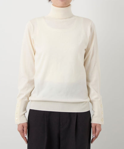 ≪通常販売≫silk wool turtleneck pullover（シルクウールタートルネックプルオーバー）≪2024年10月8日15:00販売開始≫