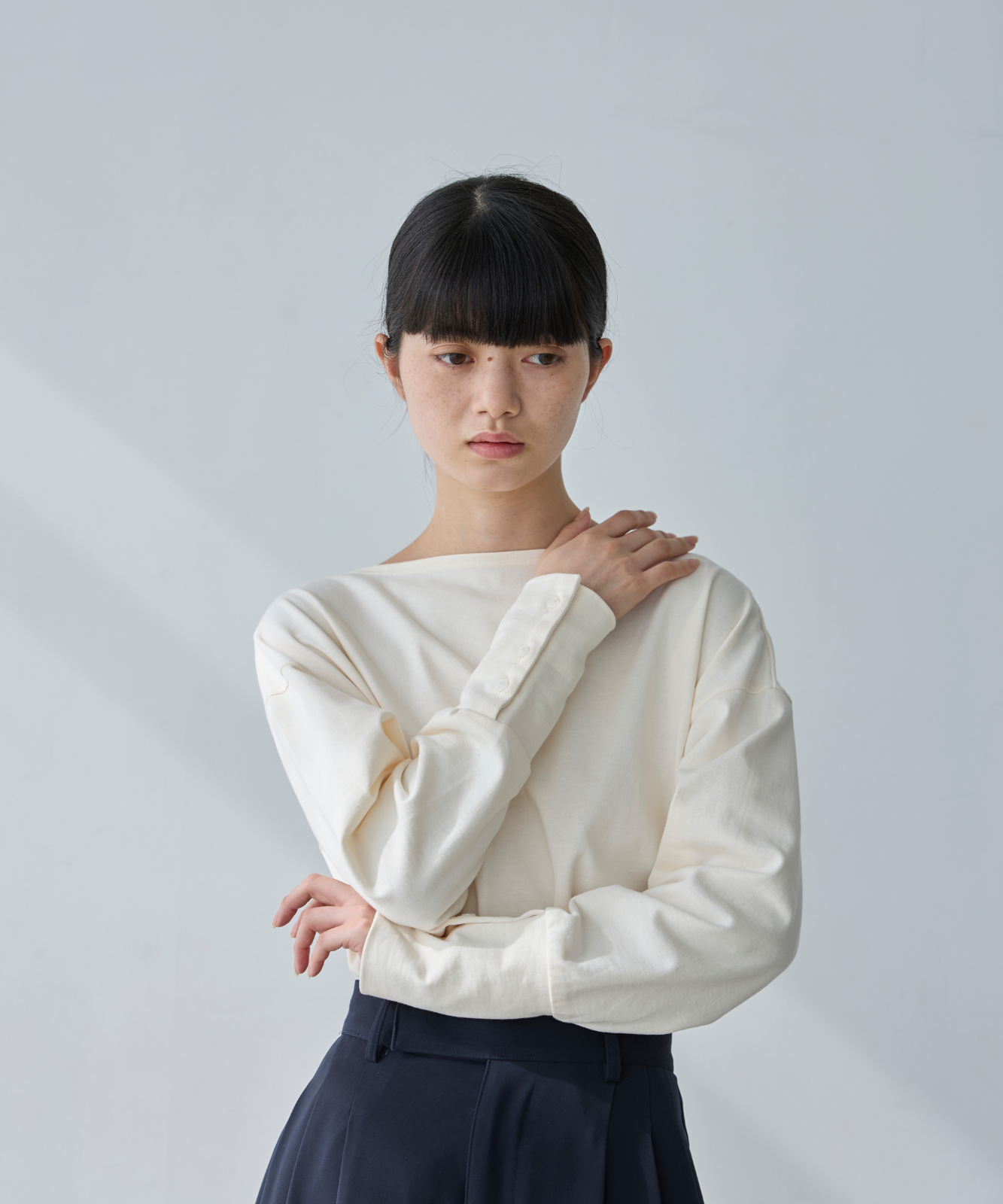 ≪通常販売≫foufou basque shirt（無地） （フーフーバスクシャツ）