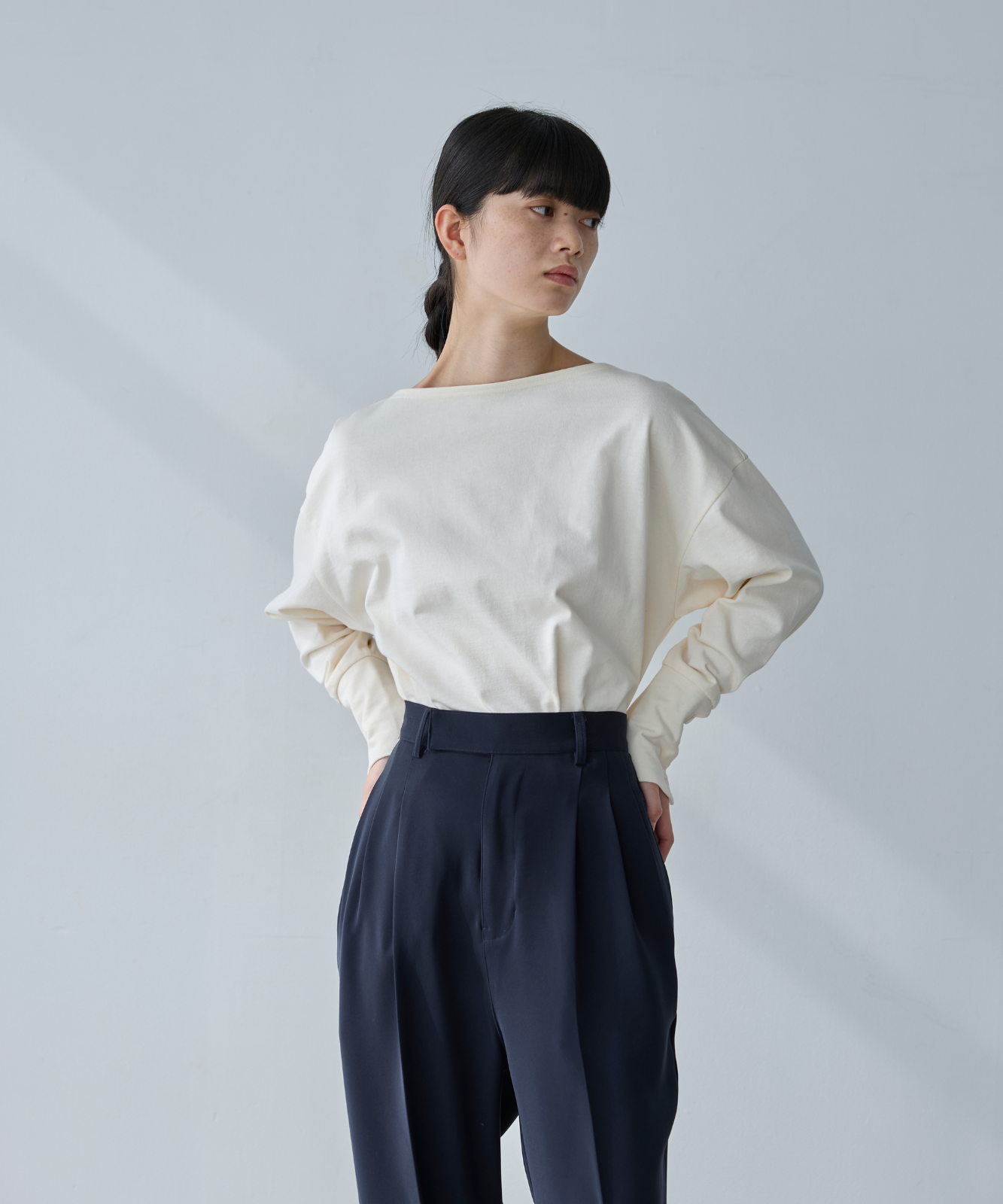 ≪通常販売≫foufou basque shirt（無地） （フーフーバスクシャツ）