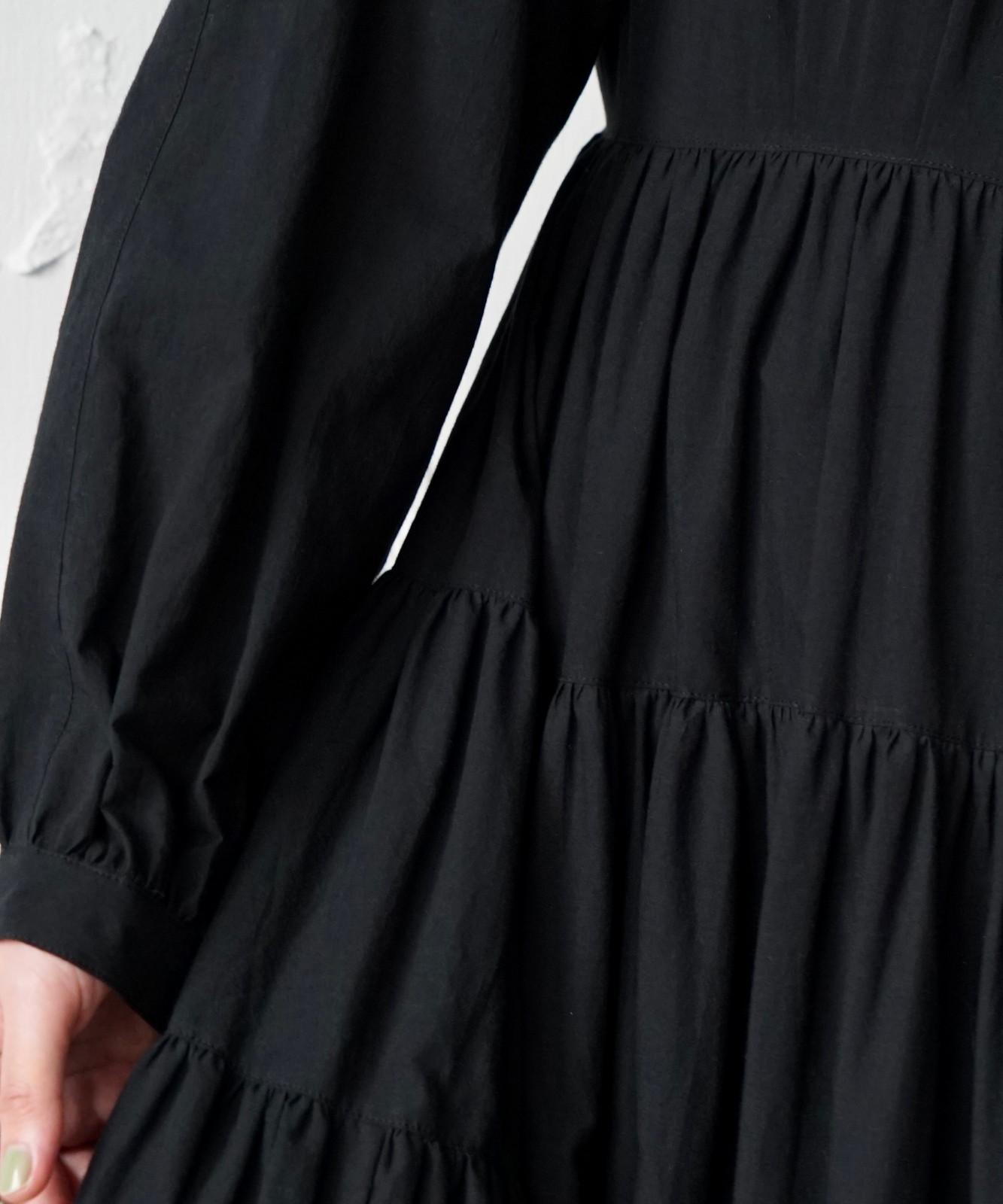 ≪在庫販売≫【THE DRESS #29】raglan sleeves tiered dress（ラグラン 