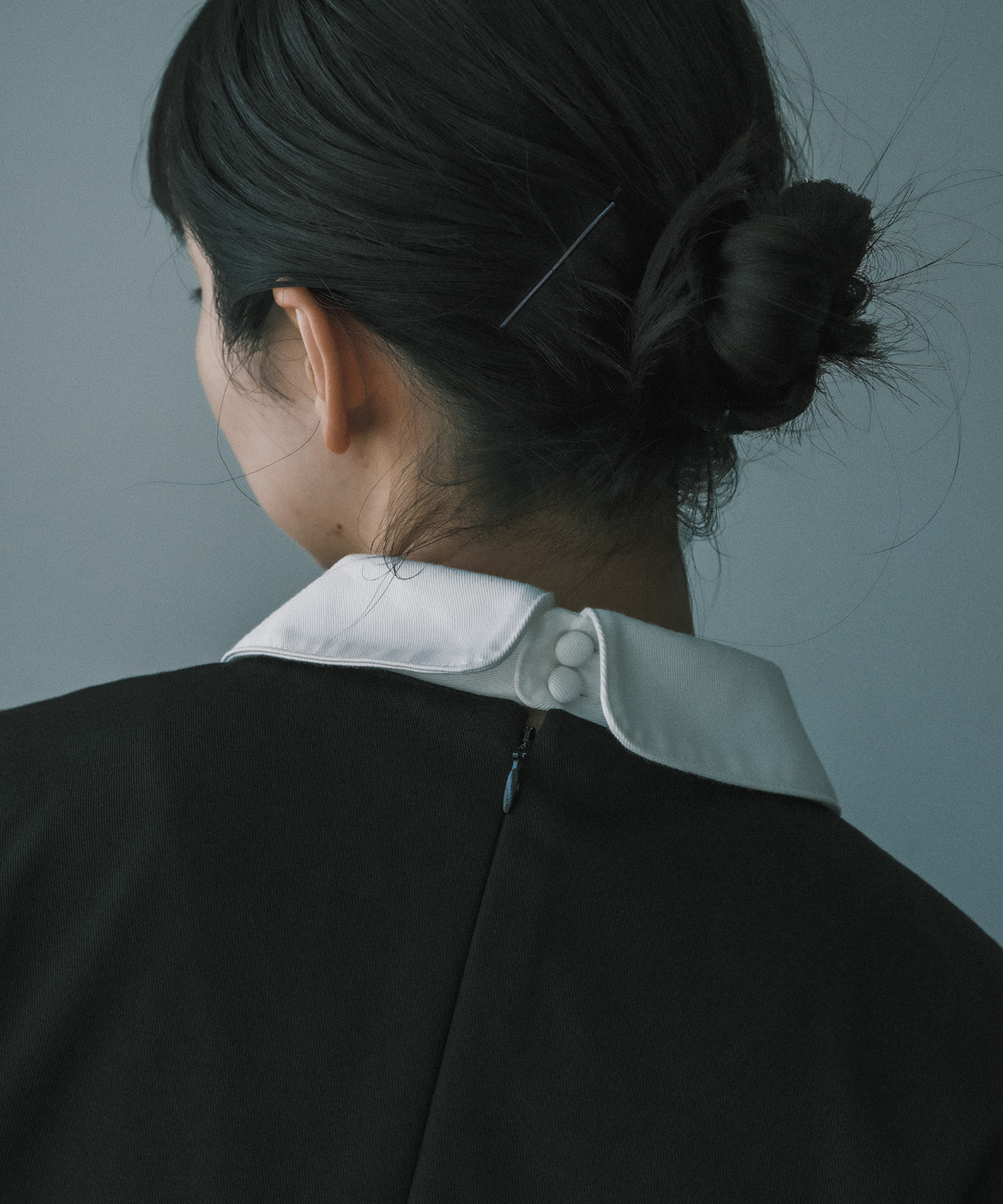 ≪在庫販売≫【THE DRESS #35】round collar bicolor one piece(ラウンドカラーバイカラーワンピース)≪8月22日販売開始≫