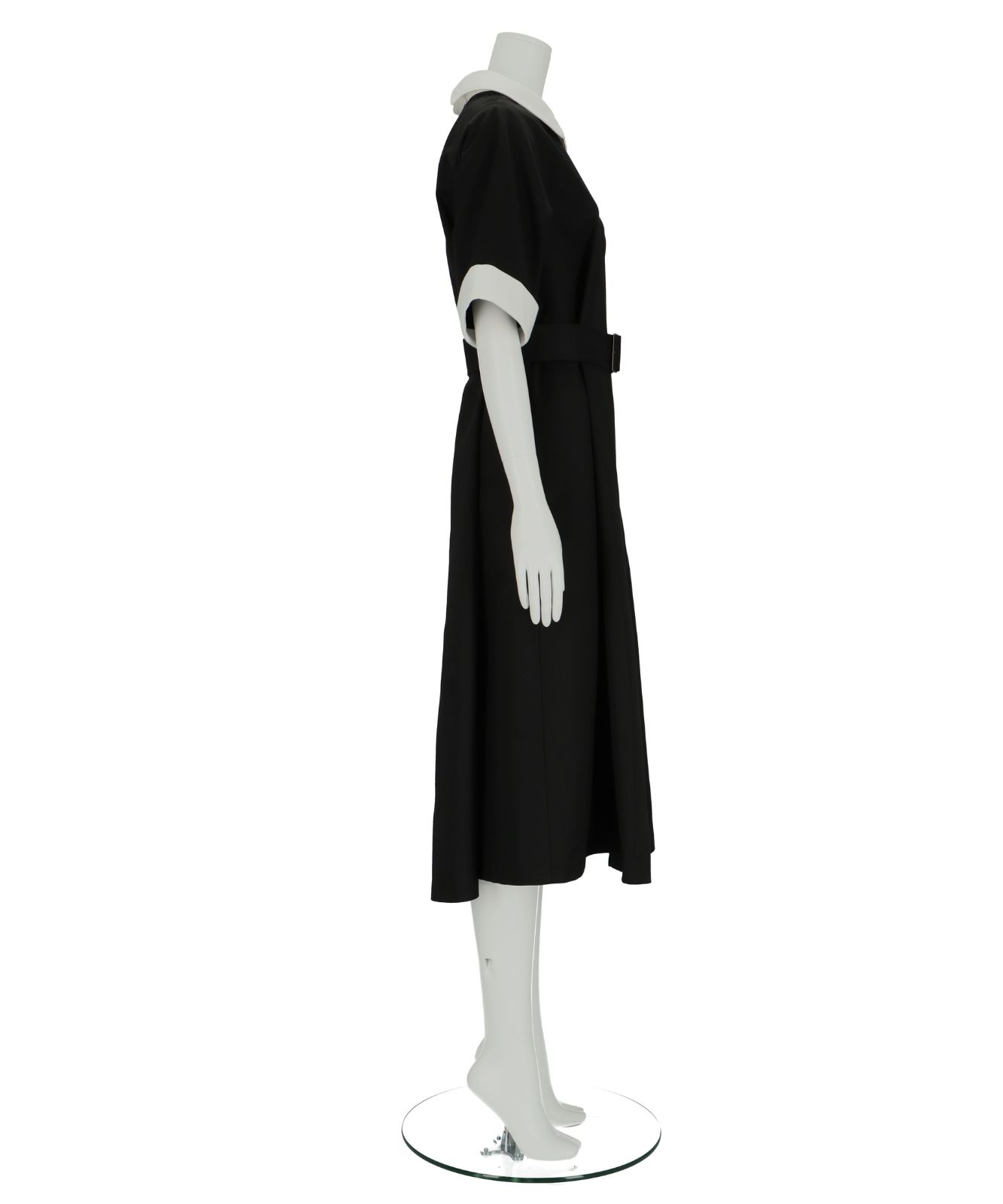 ≪在庫販売≫【THE DRESS #35】round collar bicolor one piece(ラウンドカラーバイカラーワンピース)≪8月22日販売開始≫