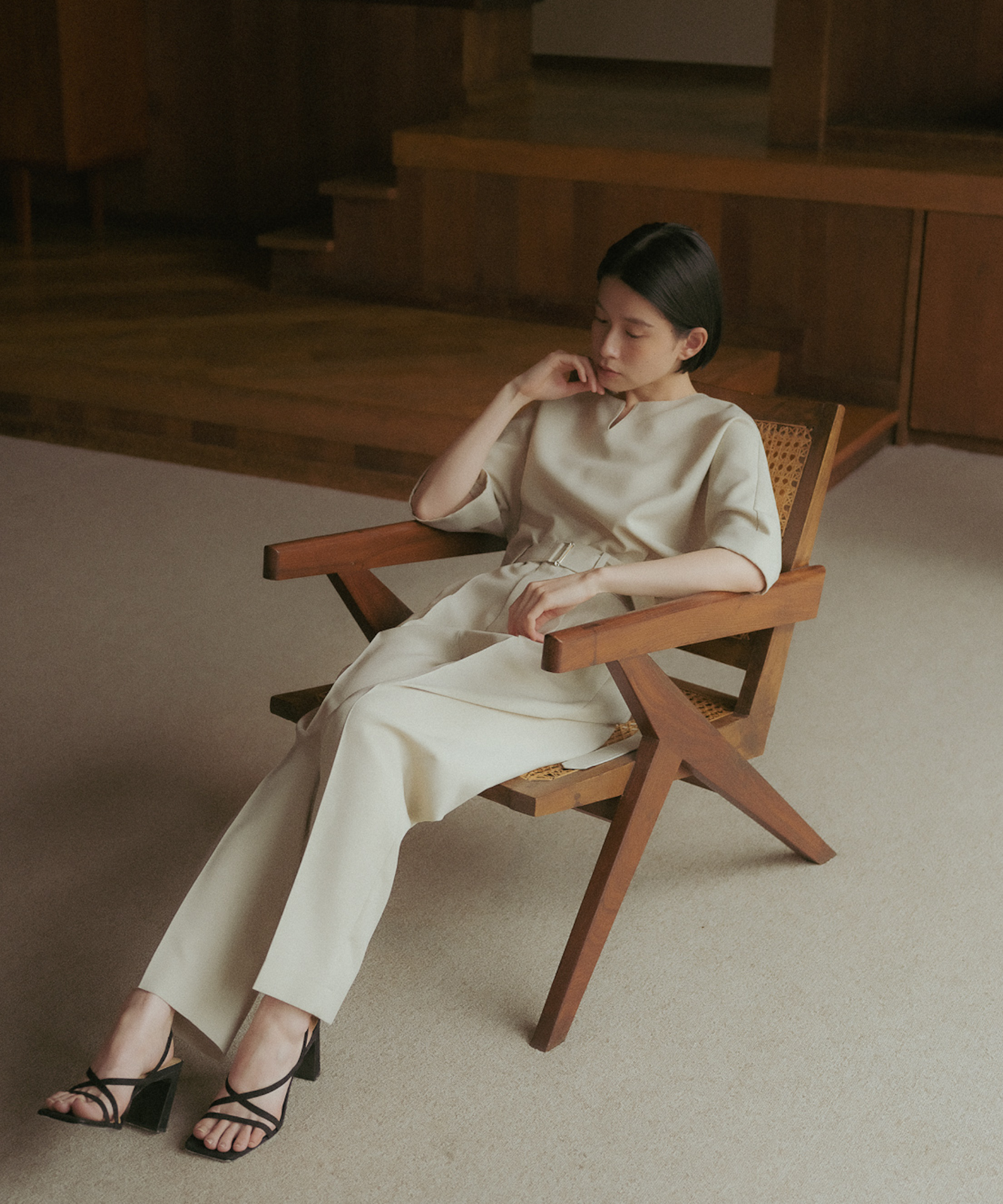 ≪在庫販売≫high-waist easy pants（ハイウエストイージーパンツ）≪2023年8月1日19:00販売開始≫