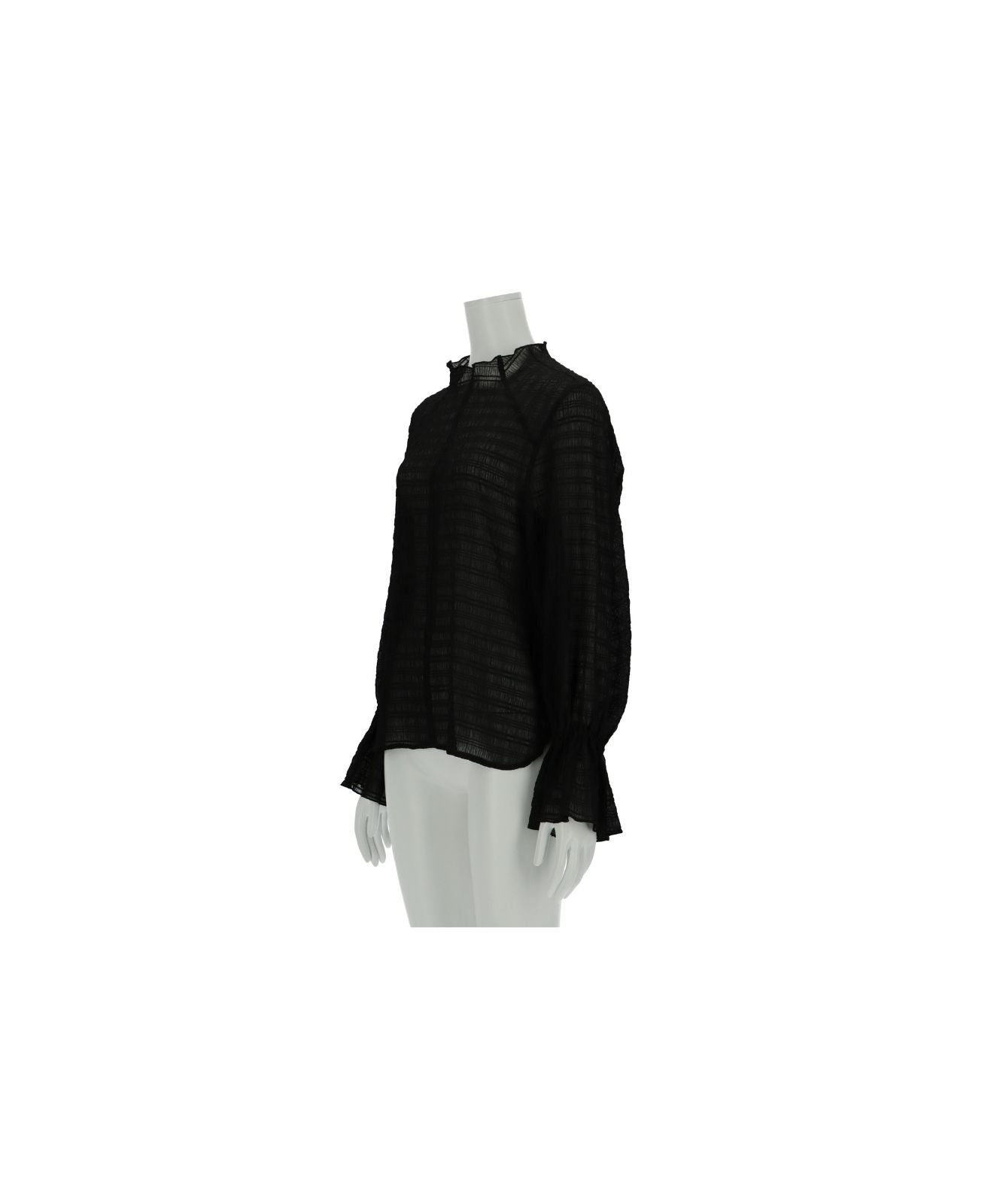 ≪在庫販売≫seersucker mellow blouse（シアサッカーメロウブラウス）