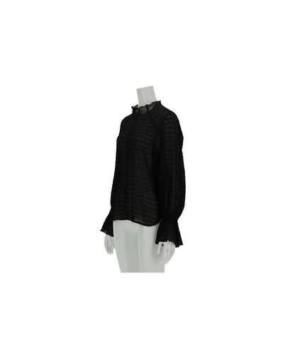 ≪在庫販売≫seersucker mellow blouse（シアサッカーメロウブラウス）
