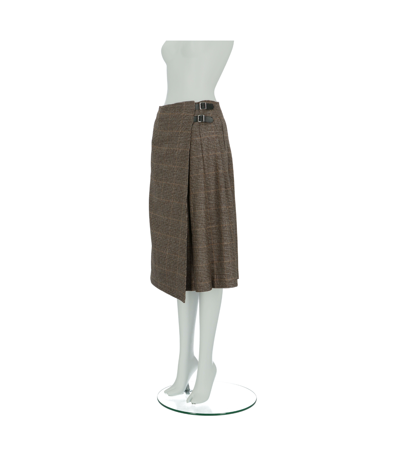 ≪在庫販売≫glen check tuck wlap skirt（グレンチェックタック