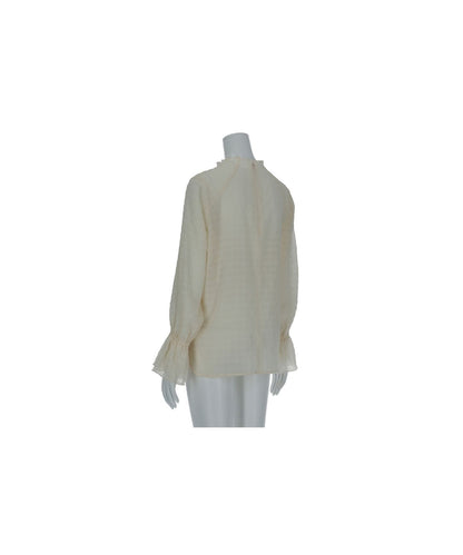 ≪在庫販売≫seersucker mellow blouse（シアサッカーメロウブラウス）