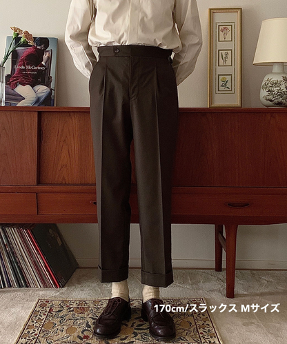 ≪在庫販売≫【Men's】adjust straight pants（wool）