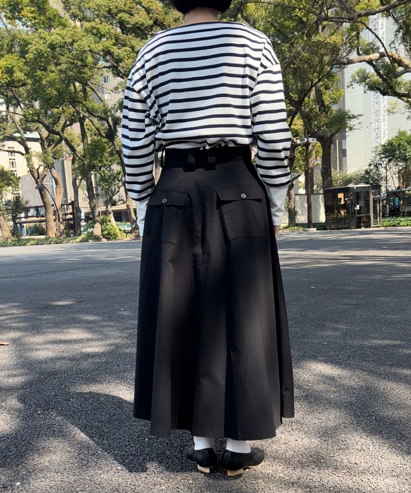 ≪在庫販売≫cotton flare skirt（コットンフレアスカート）≪2023年8
