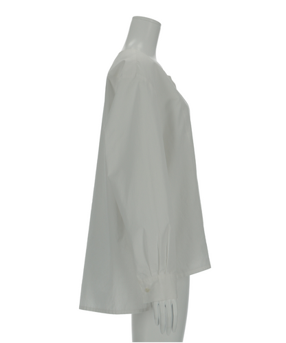 ≪在庫販売≫no collar broadcloth shirts（ノーカラーブロードクロスシャツ）